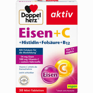 Doppelherz Eisen+vitamin C+l- H Tabletten 30 Stück - ab 3,74 €