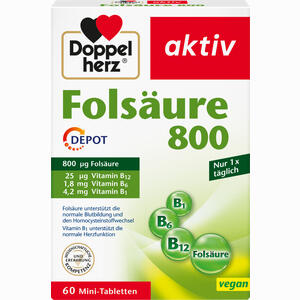 Doppelherz Folsäure 800 Depot Tabletten 60 Stück - ab 3,96 €