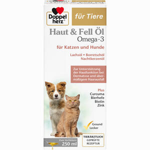 Doppelherz für Tiere Haut&fell Öl für Katzen+ Hunde 250 ml - ab 12,19 €