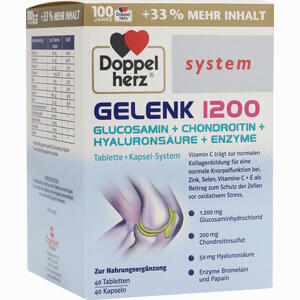 Doppelherz Gelenk 1200 System 40 Kapseln + 40 Tabletten Kombipackung 80 Stück - ab 0,00 €