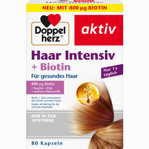 Doppelherz Haar Intensiv + Biotin Kapseln 80 Stück - ab 8,41 €