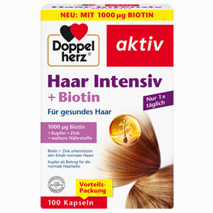 Doppelherz Haar Intensiv + Biotin Kapseln 100 Stück - ab 11,32 €