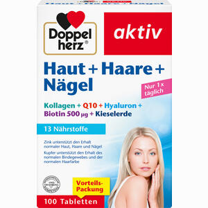Doppelherz Haut+haare+nägel Tabletten 100 Stück - ab 12,30 €