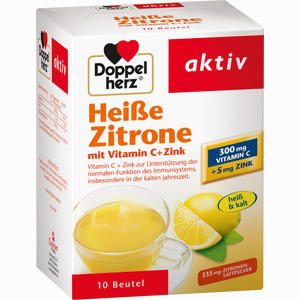Doppelherz Heiße Zitrone Vitamin C + Zink Granulat 10 Stück - ab 2,66 €