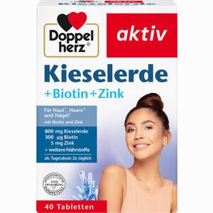 Doppelherz Kieselerde + Biotin + Zink Tabletten 40 Stück - ab 3,21 €