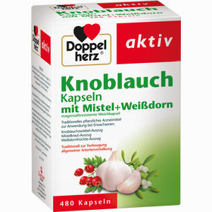 Doppelherz Knoblauchkapseln mit Misteln und Weißdorn  480 Stück - ab 0,00 &euro;