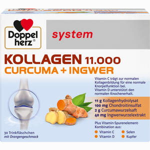 Doppelherz Kollagen 11. 000 Curcuma+ Ingwer System 30 x 25 ml - ab 30,72 €