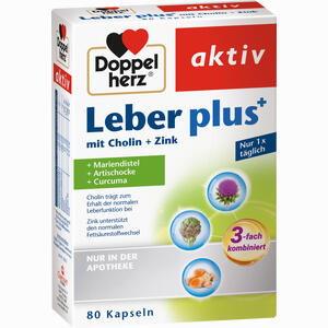 Doppelherz Leber Plus mit Cholin+zink Kapseln 80 Stück - ab 0,00 €