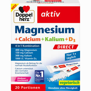 Doppelherz Magneisum+ Calcium+ Kalium+ D3 Direct 20 Stück - ab 4,00 &euro;