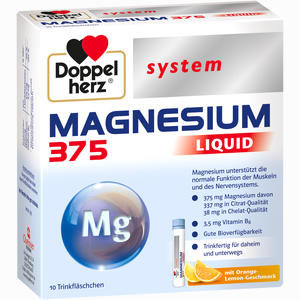 Doppelherz Magnesium 375 Liquid System Trinkampullen 10 Stück - ab 0,00 &euro;