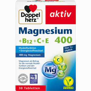 Doppelherz Magnesium 400 + B12 + C + E Tabletten 30 Stück - ab 3,88 €