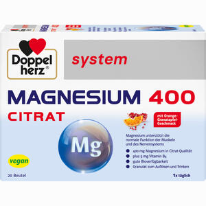 Doppelherz Magnesium 400 Citrat System Granulat 20 Stück - ab 5,36 €