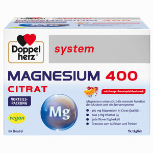 Doppelherz Magnesium 400 Citrat System Granulat 60 Stück - ab 15,13 €