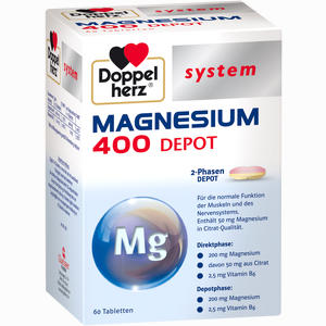 Doppelherz Magnesium 400 Depot System Tabletten 60 Stück - ab 12,66 €