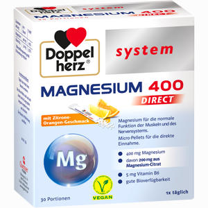 Doppelherz Magnesium 400 Direct System Pellets 30 Stück - ab 6,87 €