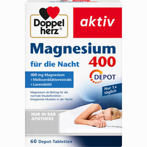 Doppelherz Magnesium 400 für die Nacht Tabletten 60 Stück - ab 0,00 &euro;