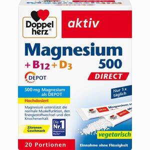 Doppelherz Magnesium 500 + B12 + D3 Depot Direct 20 Stück - ab 4,20 €