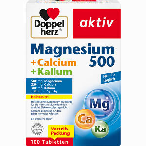 Doppelherz Magnesium 500 Calcium + Kalium 100 Stück - ab 11,03 &euro;