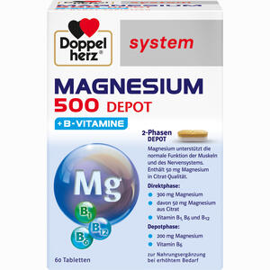 Doppelherz Magnesium 500 Depot System 60 Stück - ab 13,54 €