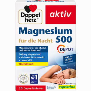 Doppelherz Magnesium 500 für die Nacht 30 Stück - ab 3,74 &euro;