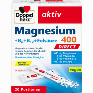 Doppelherz Magnesium + B Vitamine Direct Pellets 20 Stück - ab 3,34 €