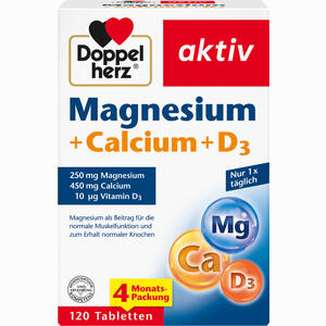 Doppelherz Magnesium+calcium+d3 Aktiv Tabletten 120 Stück - ab 9,36 €
