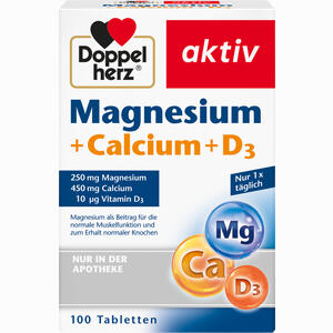 Doppelherz Magnesium + Calcium + D3 Tabletten 100 Stück