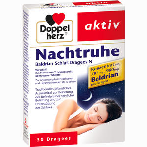 Doppelherz Nachtruhe Baldrian- Schlaf Dragees N  30 Stück - ab 0,00 €