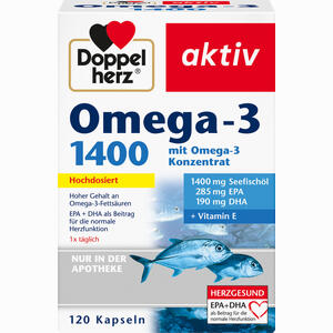 Doppelherz Omega- 3 1400 Kapseln 120 Stück - ab 14,05 €