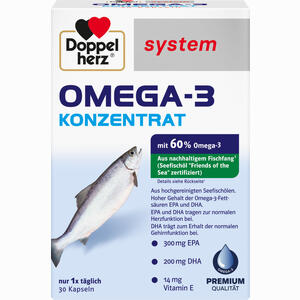 Doppelherz Omega- 3 Konzentrat System Kapseln 30 Stück - ab 7,00 €