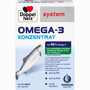 Doppelherz Omega- 3 Konzentrat System Kapseln 60 Stück - ab 13,14 €