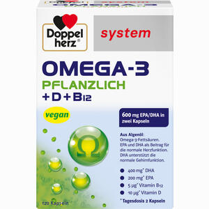 Doppelherz Omega- 3 Pflanzlich System Kapseln 120 Stück - ab 25,59 €