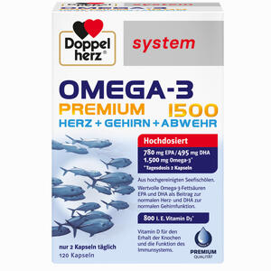Doppelherz Omega- 3 Premium 1500 System 120 Stück - ab 29,25 €