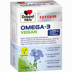 Doppelherz Omega- 3 Vegan System Kapseln 60 Stück