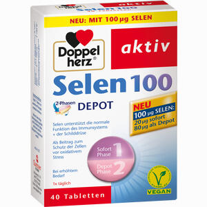 Doppelherz Selen 100 2- Phasen Depot Tabletten 40 Stück - ab 0,00 &euro;