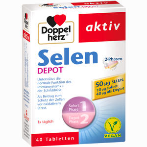 Doppelherz Selen 2- Phasen Depot Tabletten 40 Stück - ab 0,00 &euro;
