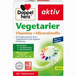 Doppelherz Vegetarier Vitamine + Mineralstoffe Tabletten 30 Stück - ab 4,17 €
