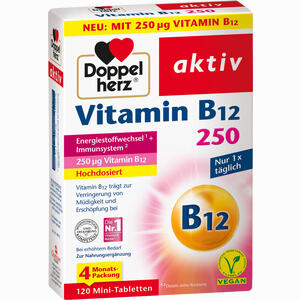 Doppelherz Vitamin B12 250 Aktiv Tabletten 120 Stück - ab 0,00 €