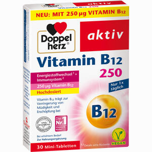 Doppelherz Vitamin B12 250 Tabletten 30 Stück - ab 0,00 &euro;