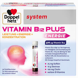 Doppelherz Vitamin B12 Plus System Trinkampullen 30 x 25 ml - ab 25,62 €