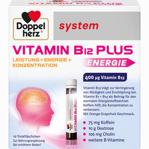 Doppelherz Vitamin B12 Plus System Trinkampullen 10 x 25 ml