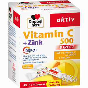 Doppelherz Vitamin C 500 + Zink Depot Direct Pellets  40 Stück - ab 7,07 &euro;