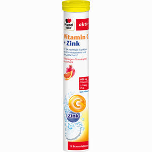 Doppelherz Vitamin C+zink Brausetabletten  15 Stück - ab 2,43 €