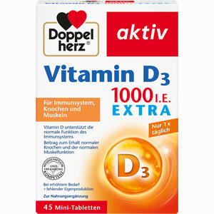 Doppelherz Vitamin D1000 I.e. Extra Tabletten 45 Stück - ab 2,85 €