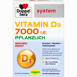 Doppelherz Vitamin D3 7000 I. E. Pflanzlich System 60 Stück - ab 13,31 €