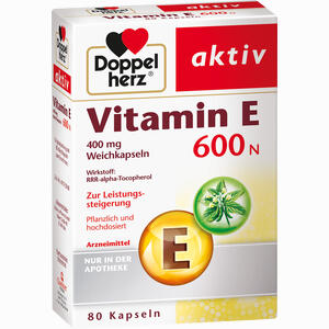 Doppelherz Vitamin E 600 N Weichkapseln 80 Stück - ab 13,94 €