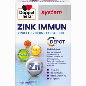 Doppelherz Zink Immun Depot System Tabletten 100 Stück - ab 0,00 &euro;