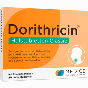 Dorithricin Halstabletten Classic Lutschtabletten 20 Stück Dorithricin Halstabletten Classic Lutschtabletten 20 Stück