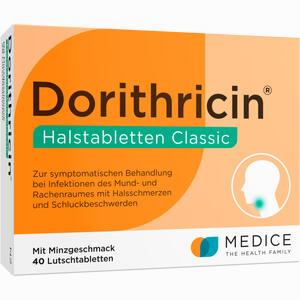 Dorithricin Halstabletten Classic Lutschtabletten 40 Stück Dorithricin Halstabletten Classic Lutschtabletten 40 Stück