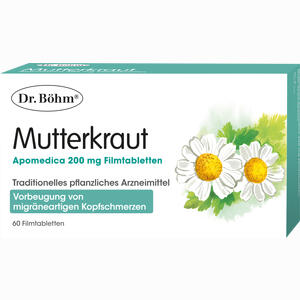 Dr. Böhm Mutterkraut Apomedica 200mg Filmtabletten 60 Stück - ab 11,91 €